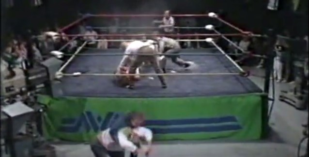The Midnight Express managed by Jim Cornette is attacked by the original Midnight Express, managed by Paul E. Dangerously